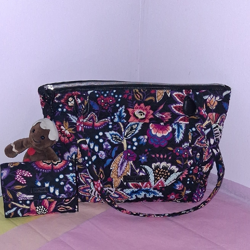 Vera Bradley Matching Pure & Wallet Set